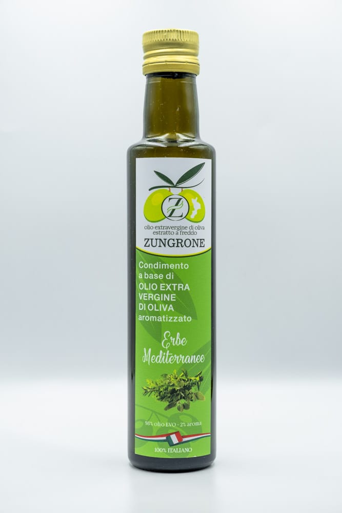 Olio extravergine di oliva aromatizzato erbe mediterranee 250 ml